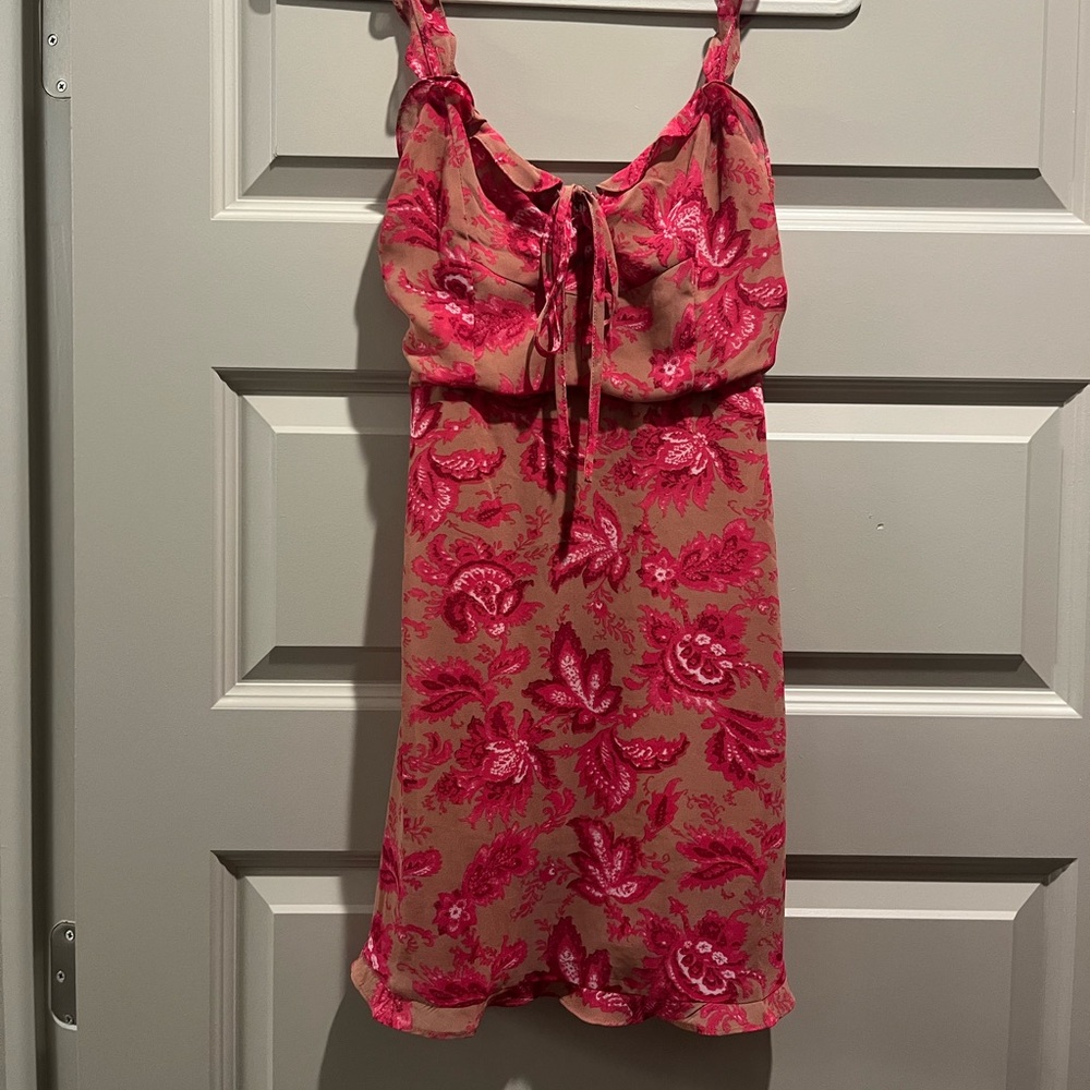 Fuchsia pink mini dress size small or 8 AUS